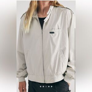 Members Only Light Gray Bomber Jacket
